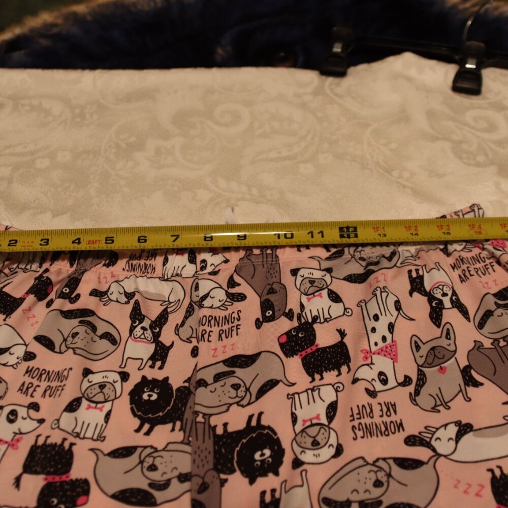 Secret Treasures Mornings are Ruff Dog Print Pajama Pants pants size Large - Picture 5 of 13